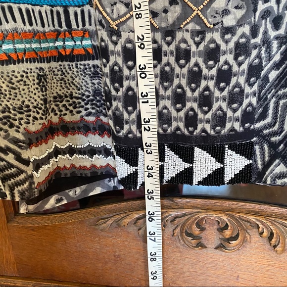 Love Sam Tribal Print Beaded Shift Dress - Picture 8 of 11